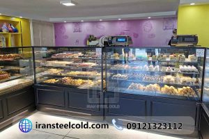 یخچال های شیرینی تر شیرینی فروشی نان خامه ای قزوین