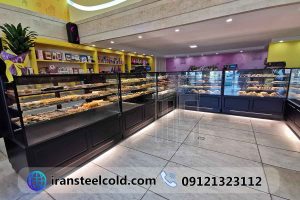 تصویر یخچال های شیرینی و کیک نان خامه ای قزوین